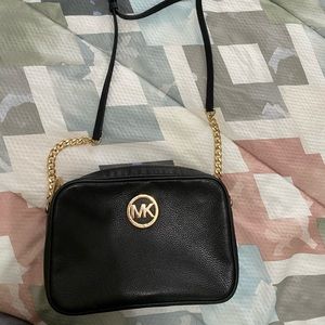 Black and Gold Michael Kors Bag